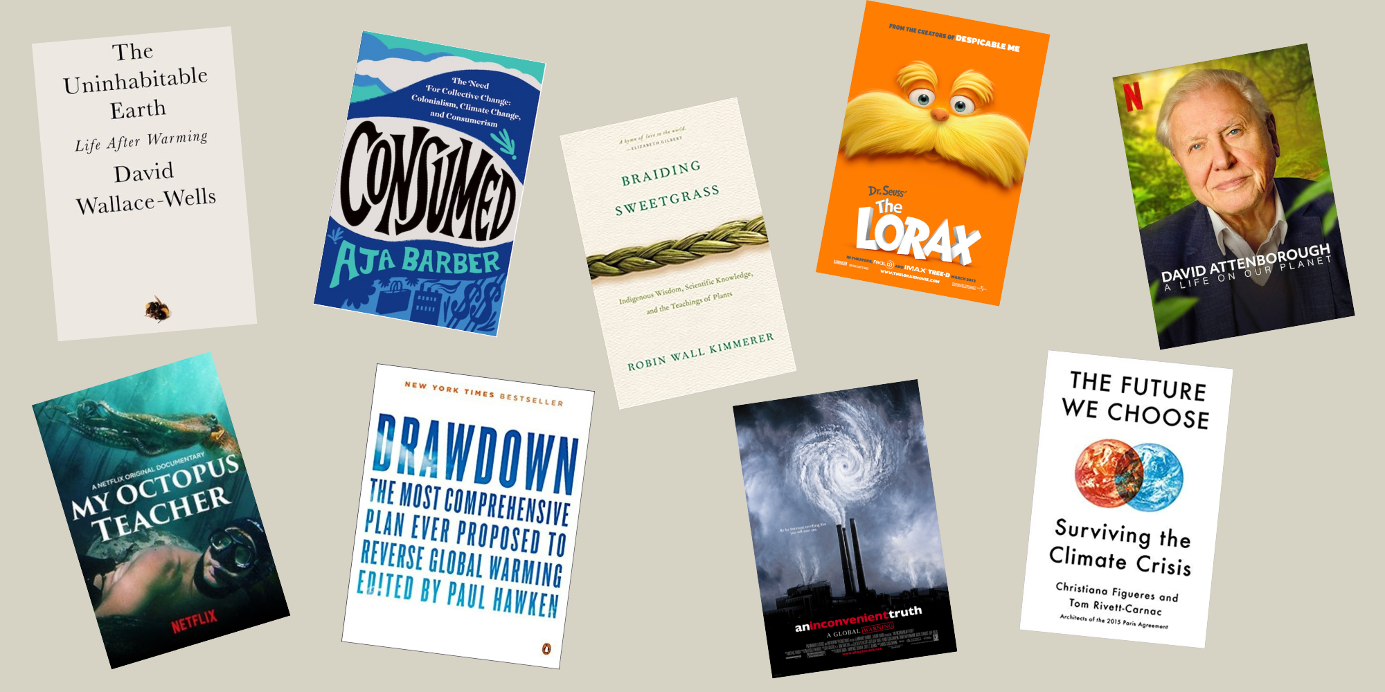 Books + Movies for some Inspiration + Education on Climate Change + the Environment